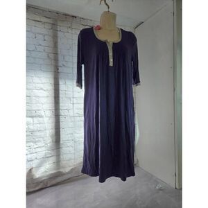 Lamiu Womens Size Small Navy/Grey Nightgown